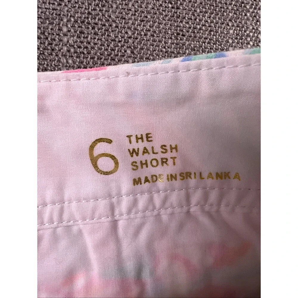 Lilly Pulitzer The Walsh Shorts Women 6 Multicolor Beach Casual Pockets Crab - Picture 3 of 10